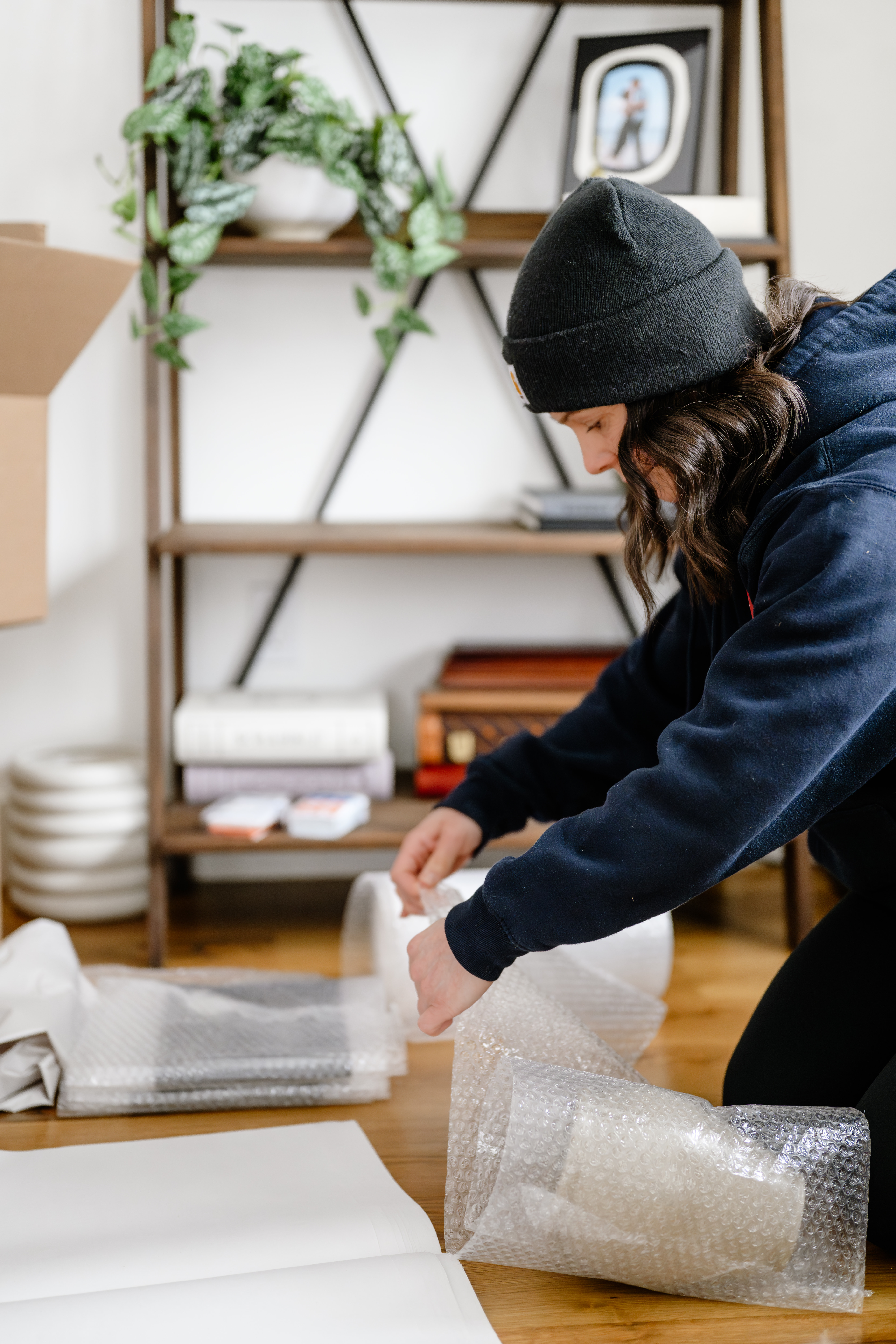 Careful Bubble Wrapping of Fragile Items