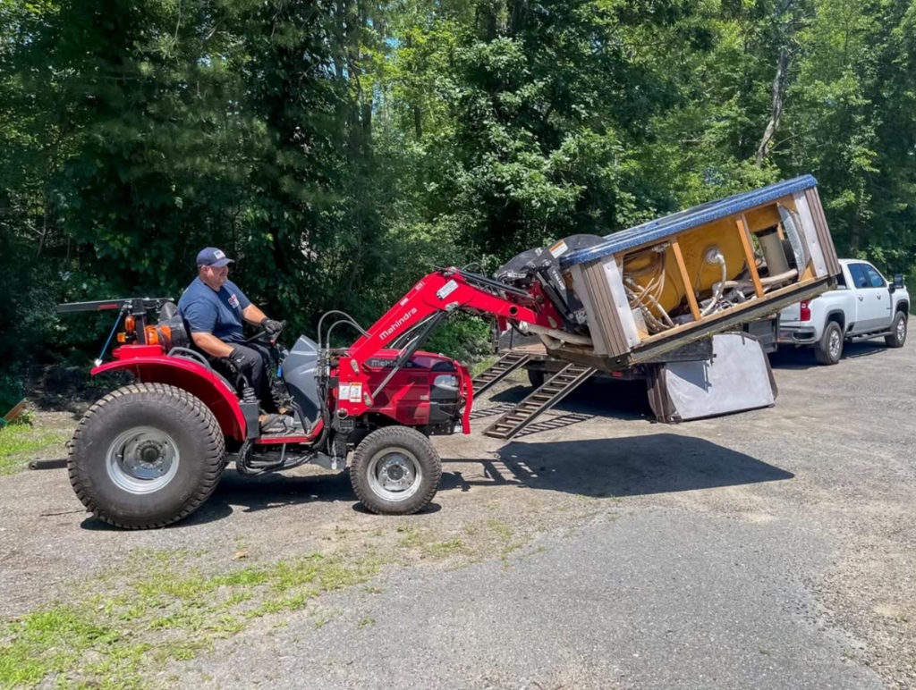 Hot Tub Specialty Item Relocation